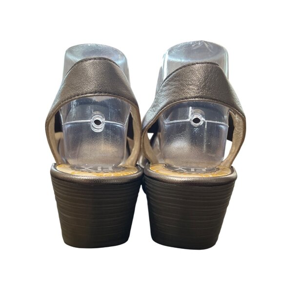 Fly London Wedge Sandals Brown Strappy Womens Size 41/ US 10 - Picture 6 of 9